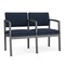 Lesro Lenox 2 Seat Tandem Seating W/ Arm, 43.5 in W 24.5 in L 32 in H LS2103 - alternate 1